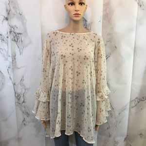 Torrid Translucent Flowey Top